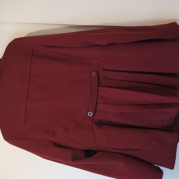 Burgundy Peacoat - Picture 5 of 5